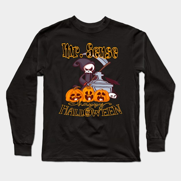 Pumpkin Halloween Witch Party Costume Gift Long Sleeve T-Shirt by DHdesignerPublic